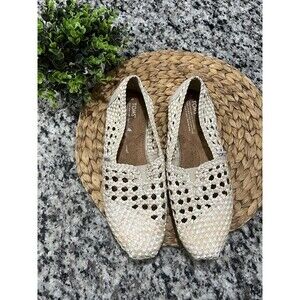 Toms Classic Whisper Satin Woven Shoes Sz W10